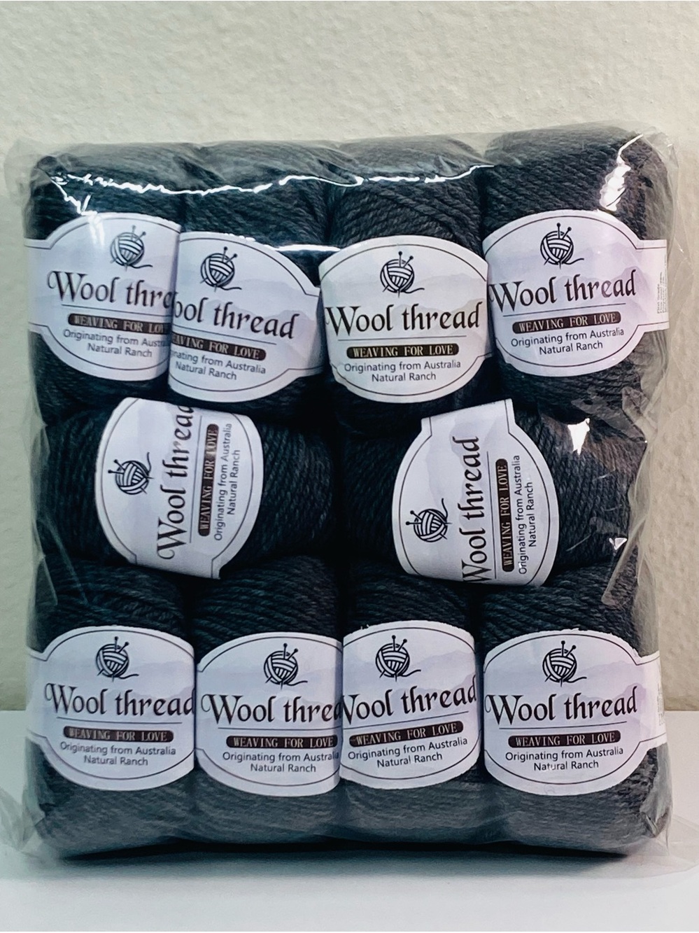NEW ~500g Total Weaving for Love 98% Fine Wool 2% Polyester color “Charcoal Ash”